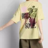 Pamut, oversize, grafikás boyfriend póló