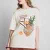 Pamut, oversize, régimódi póló