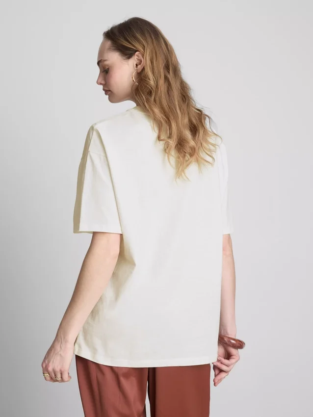 Pamut, oversize, régimódi póló