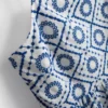 Pamut áttört mintás cami felső