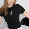 Pamutalapú, rövid ujjú, gyöngyös babapóló