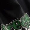 Pamutban gazdag, zöld, redős „Green Day” babapóló