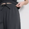 Pamutból készült, széles szárú, alkalmi joggingnadrág