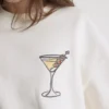 Pamutgazdag, grafikás Martini pulóver