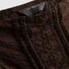 Pamutkeverékből készült csipkés bandeau