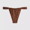 Paula Echevarría leopárdmintás, csillogó bikini alsó