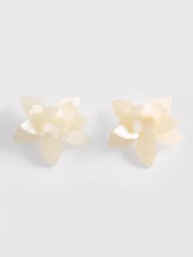 Paula Echevarría virágos 3D fülbevalók