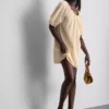 Puffos ujjú mini smock ruha
