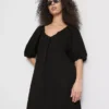 Puffos ujjú mini smock ruha