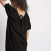 Puffos ujjú mini smock ruha