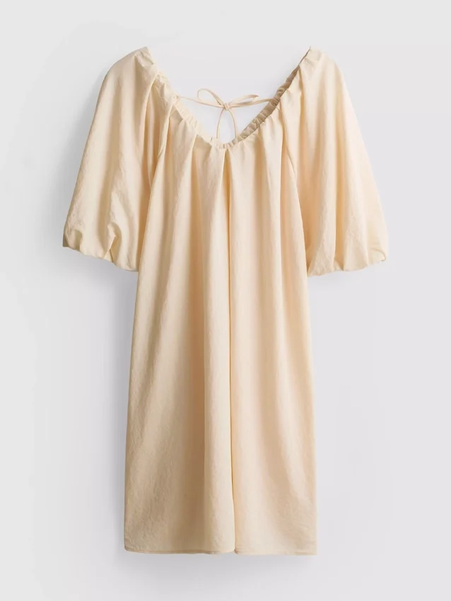 Puffos ujjú mini smock ruha