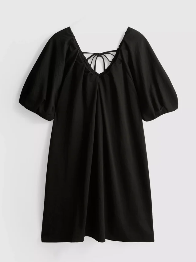 Puffos ujjú mini smock ruha