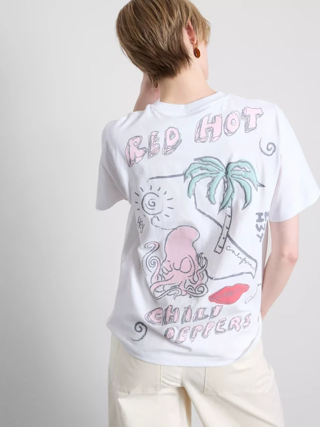 Red Hot Chili Peppers-motívumú póló