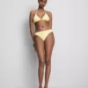 Ráncos háromszög alakú bikini felső
