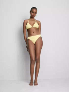 Ráncos háromszög alakú bikini felső