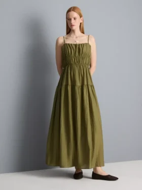 Réteges, smockos maxi ruha