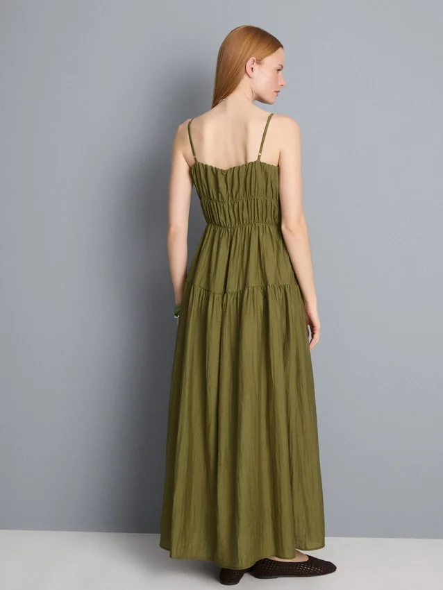 Réteges, smockos maxi ruha