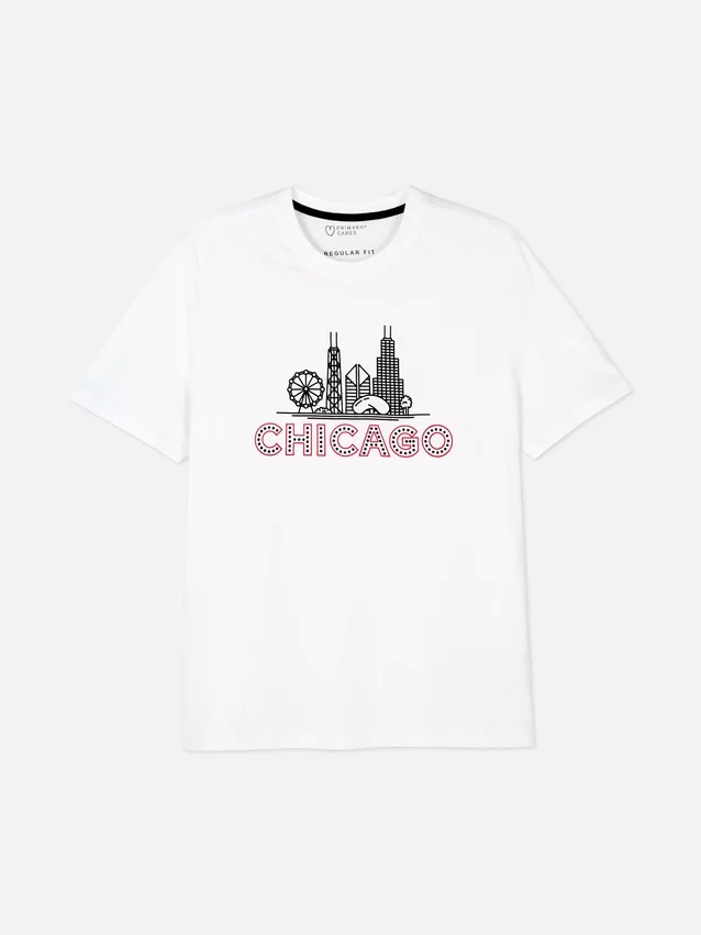Rövid ujjú Chicago póló