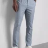 Slim fit, dobby textúrájú öltönynadrág