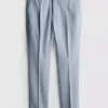 Slim fit, dobby textúrájú öltönynadrág