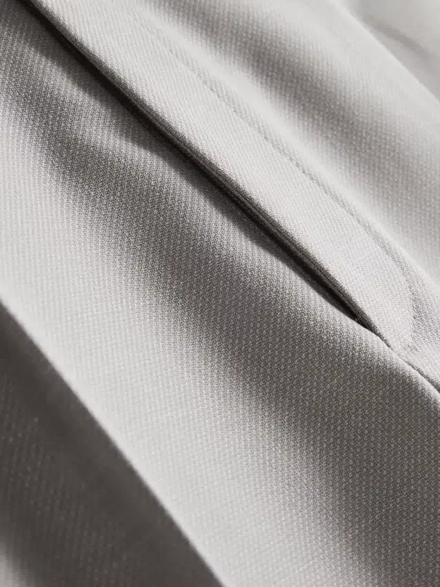 Slim fit, dobby textúrájú öltönynadrág
