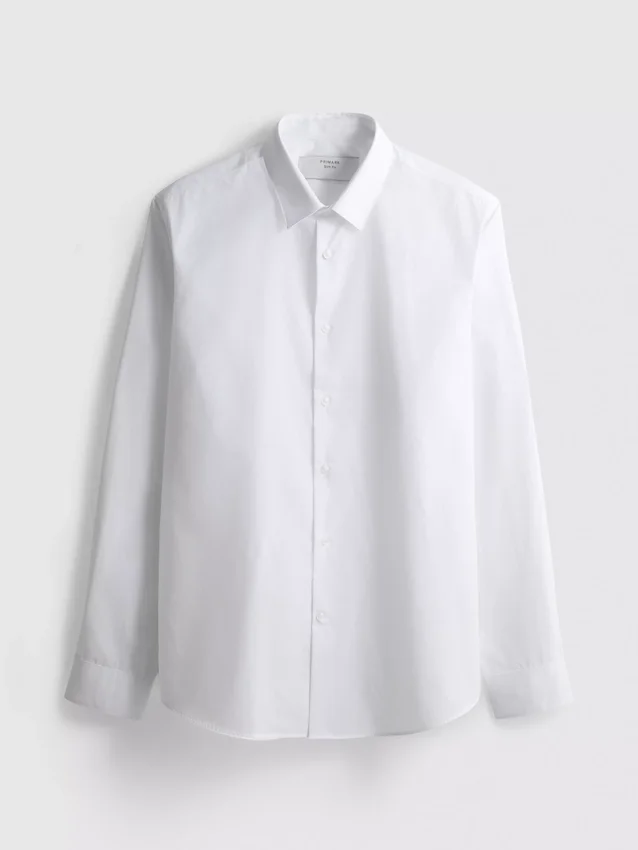 Slim fit, rugalmas, gombos ing