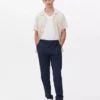 Slim fit twill alkalmi nadrág