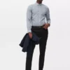 Slim fit twill alkalmi nadrág