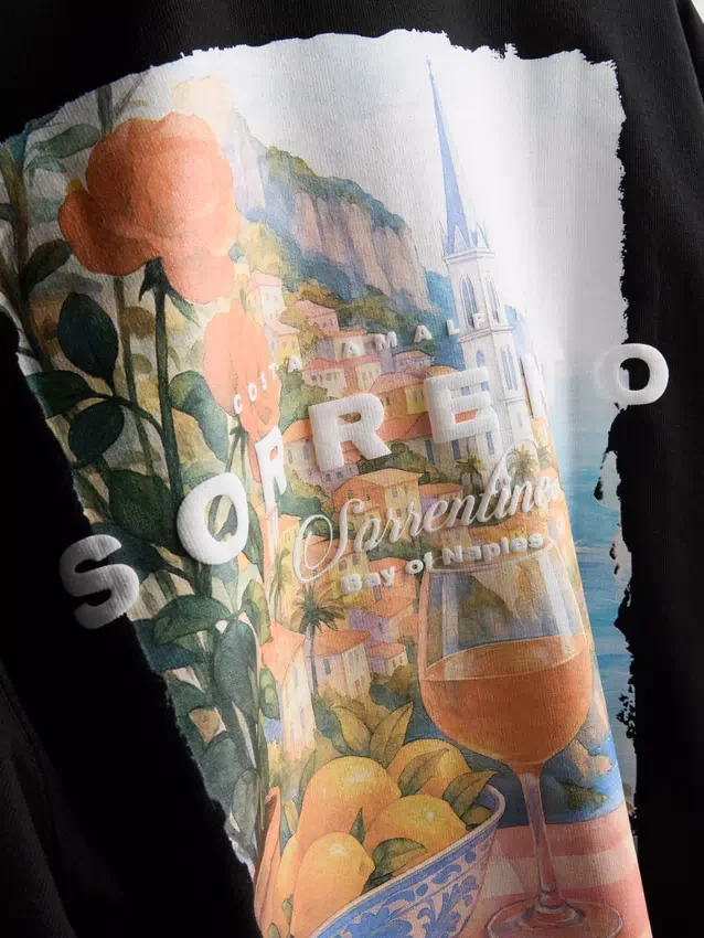 Sorrento grafikás póló