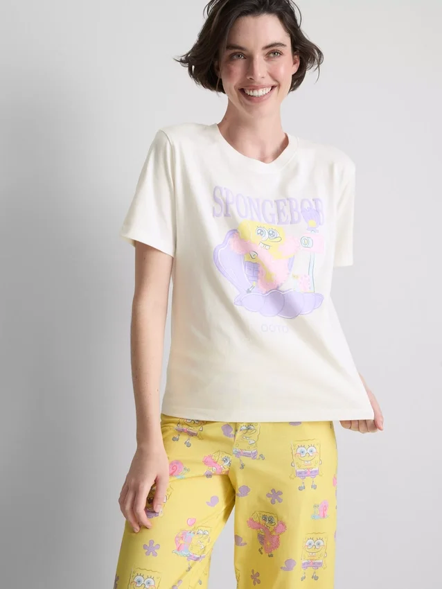 Spongyabob Kockanadrág OOTD grafikás pizsamafelső