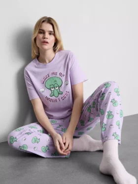 Spongyabob Kockanadrágos grafikus pamut pizsama