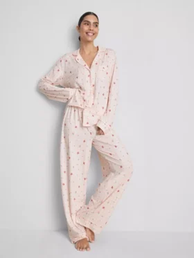 Stacey Solomon kockás boyfriend pizsama