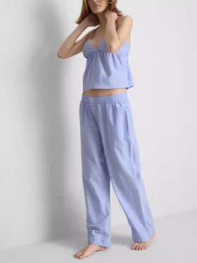 Stacey Solomon szőtt pamut pizsamánadrág