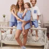 Stacey Solomon szőtt pamut pizsamás rövidnadrág