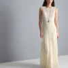 Stretch csipkés maxi ruha