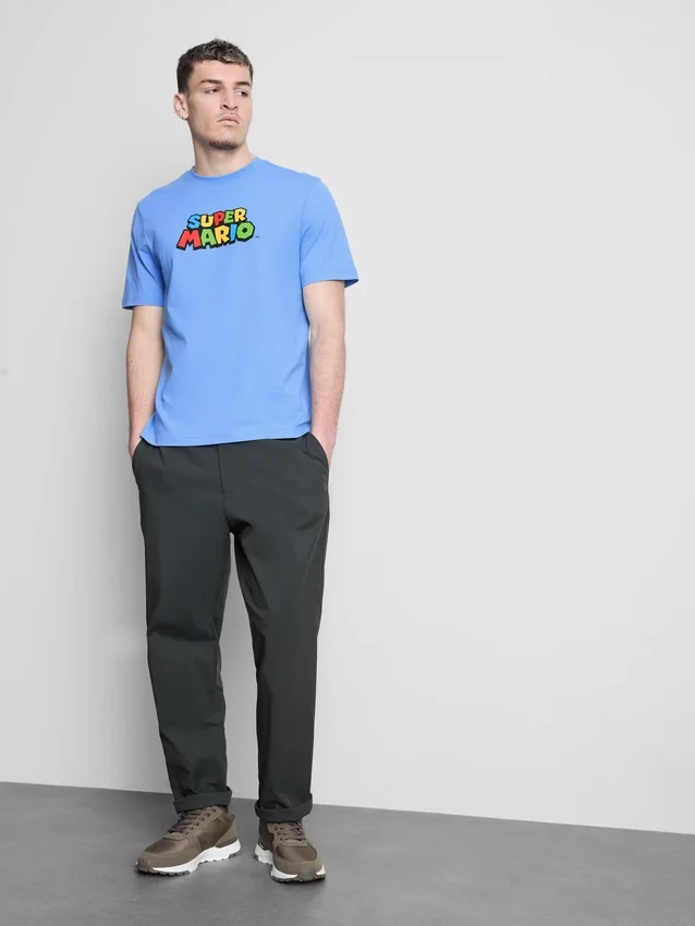 Super Mario pamut grafikás póló
