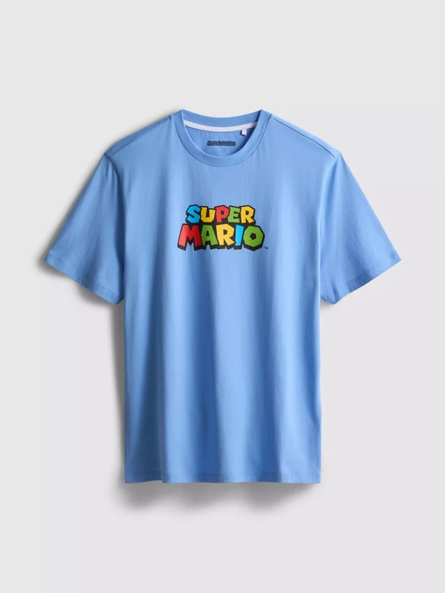 Super Mario pamut grafikás póló