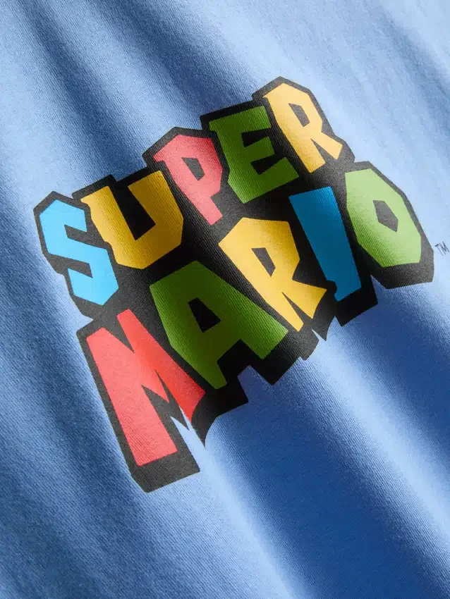 Super Mario pamut grafikás póló