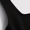 Széles pántos krepp tank top