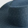 Szövetből készült, szegecses cowboy-kalap