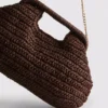 Szövött clutch táska
