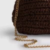 Szövött clutch táska