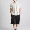 Texturált henley póló