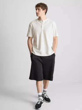Texturált henley póló