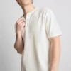 Texturált henley póló