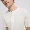 Texturált henley póló