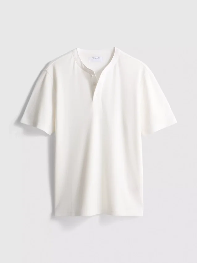 Texturált henley póló