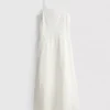 The Edit broderie midi ruha
