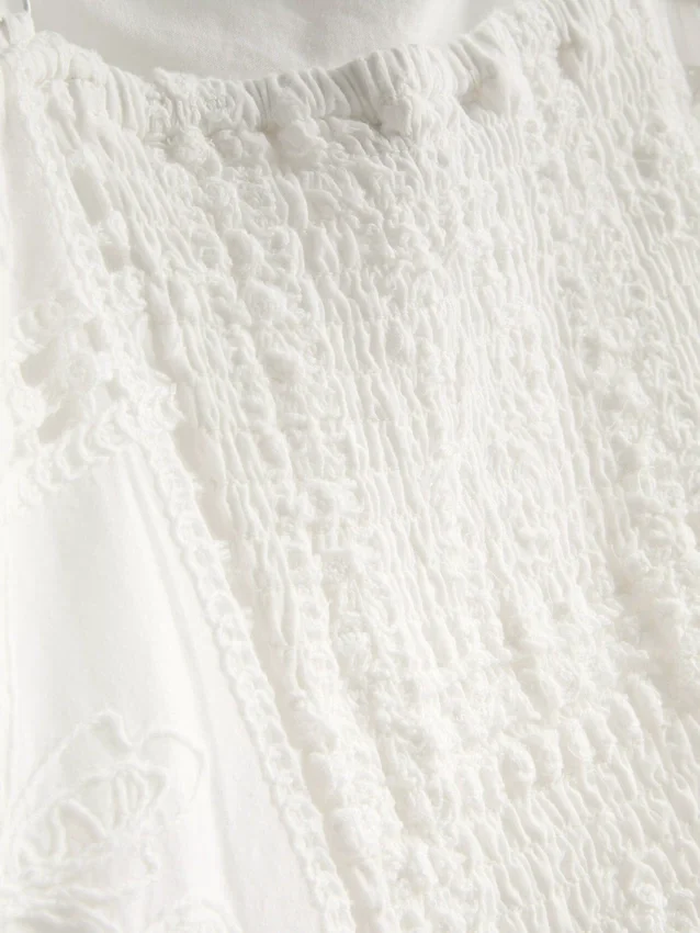 The Edit broderie midi ruha