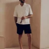 The Edit hímzett pamut rövid ujjú ing